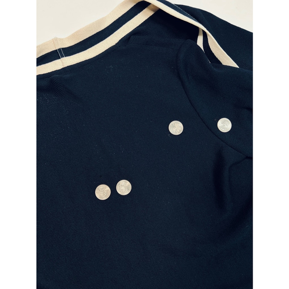 St. John Womans Cardigan Sweater NEW Wool Blend M Black White Geometric - Picture 12 of 15